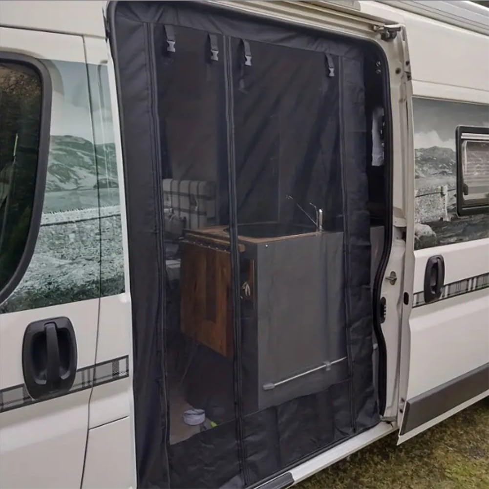 Insektenschutz Gitter Hochdichtes Netz Schwarz für Camper