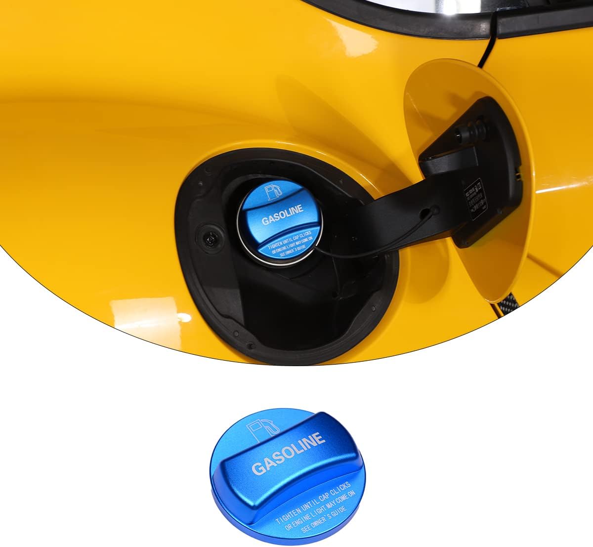 Aluminum Alloy For Toyota Supra GR A90 A91 MK5 2019 2020 2021 2022 2023 2024 Accessories Car Gasoline Fuel Cap Tank Cover Trim Oil Gas Cap Exterior Decoration Cover (Red)