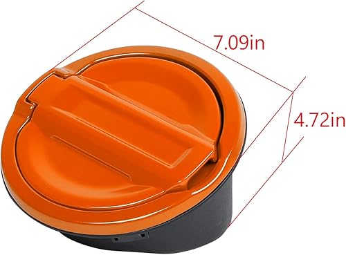 Vista 14 de JeCar Tapa del tanque de gasolina cubierta de aluminio para puerta de llenado de combustible compatible con Jeep Wrangler 2018-2024 JL & Unlimited