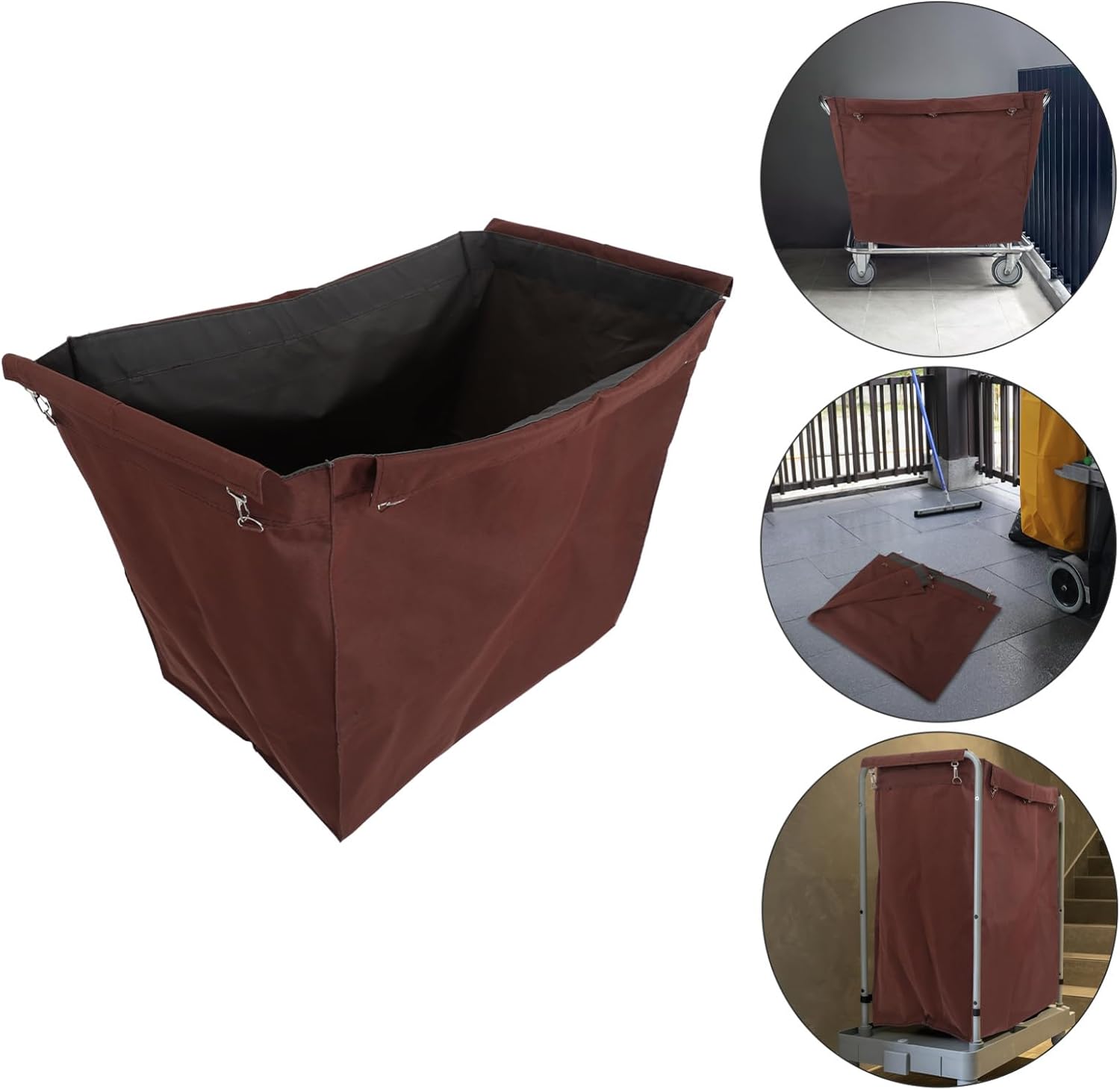 Laundry Basket，Clothes Hamper Hotel Guesthouse Linen Bag Oxford Fabric Laundry Cart Bag Replacement Storage Organizer Liner