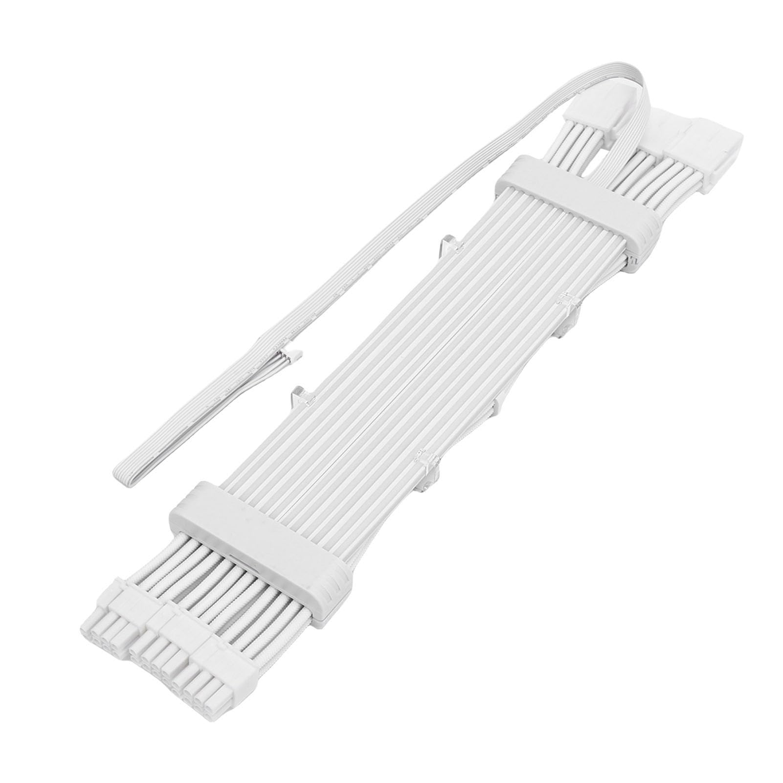 Ejoyous Cavo PSU ARGB Cavo di Prolunga PSU RGB Intrecciato in Silicone 3 X 8 Pin 120 LED Illuminazione Doppio Lato Design Flessibile per Custodia PC da Gioco GPU Build (#4)