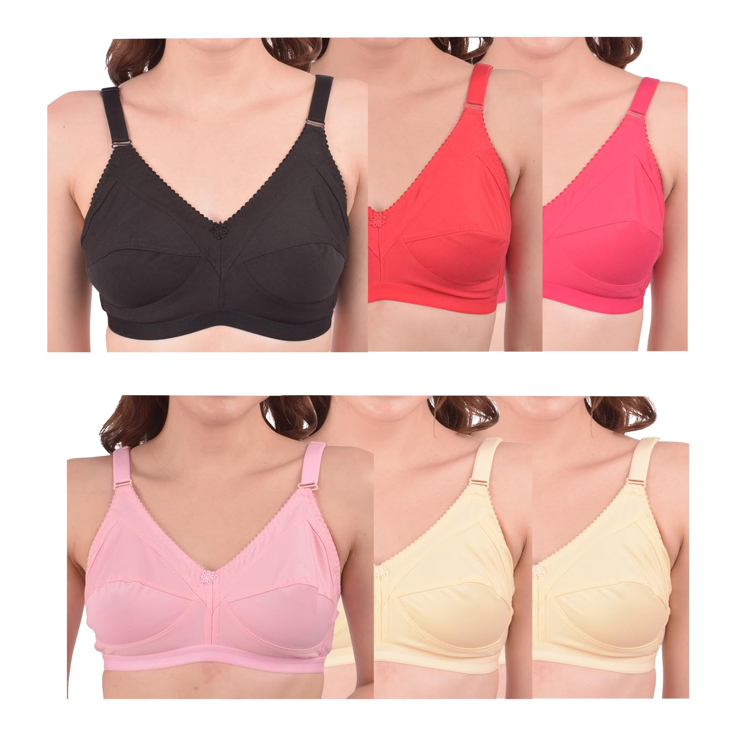 NINTEEN-69Women's Non-Padded Lovable Full Coverage Bra