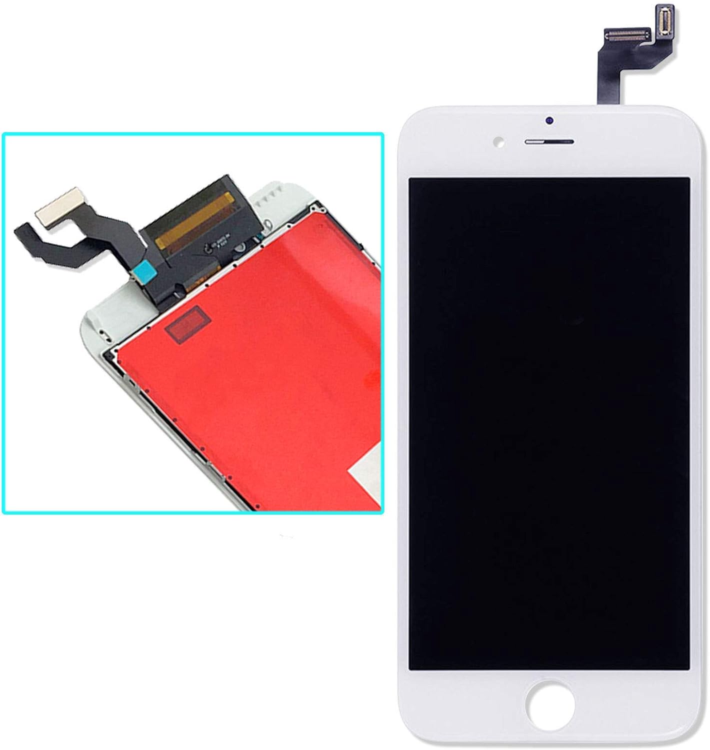 ZTR Replacement Digitizer Touch Screen LCD Display Assembly for iPhone 6S 4.7 Inch 7 Piece Tools Included White