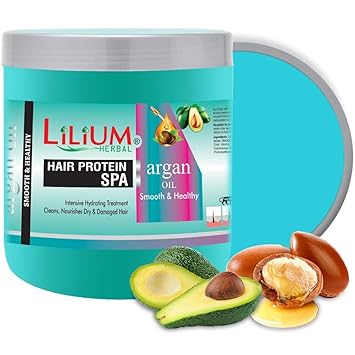 Lilium Hair Protein SPA 900ml with Argan Oil for Intensive Hydrating Treatment Cleans,Nourishes Dry & Damaged Hair