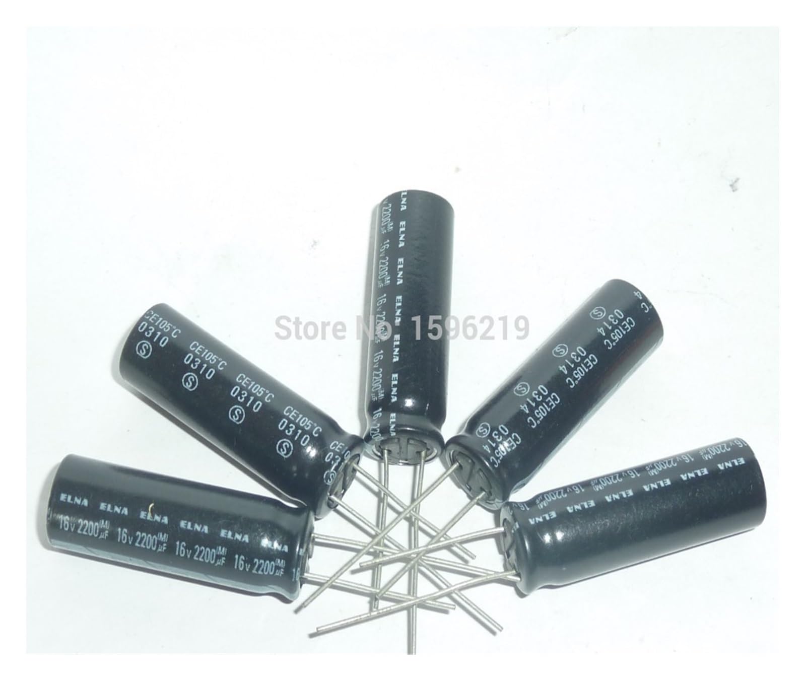 5 szt. 2200uF 16V 10x30mm NAJWYŻSZEJ KLASY Oryginalny 16V2200uF aluminiowy kondensator elektrolityczny