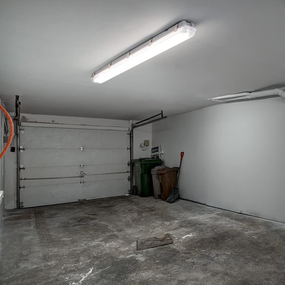 LED Wannen Leuchte 120 cm Decken-Lampe Feuchtraum- Nassraum- Keller- Werkstatt- Büro- Beleuchtung IP65 6400K