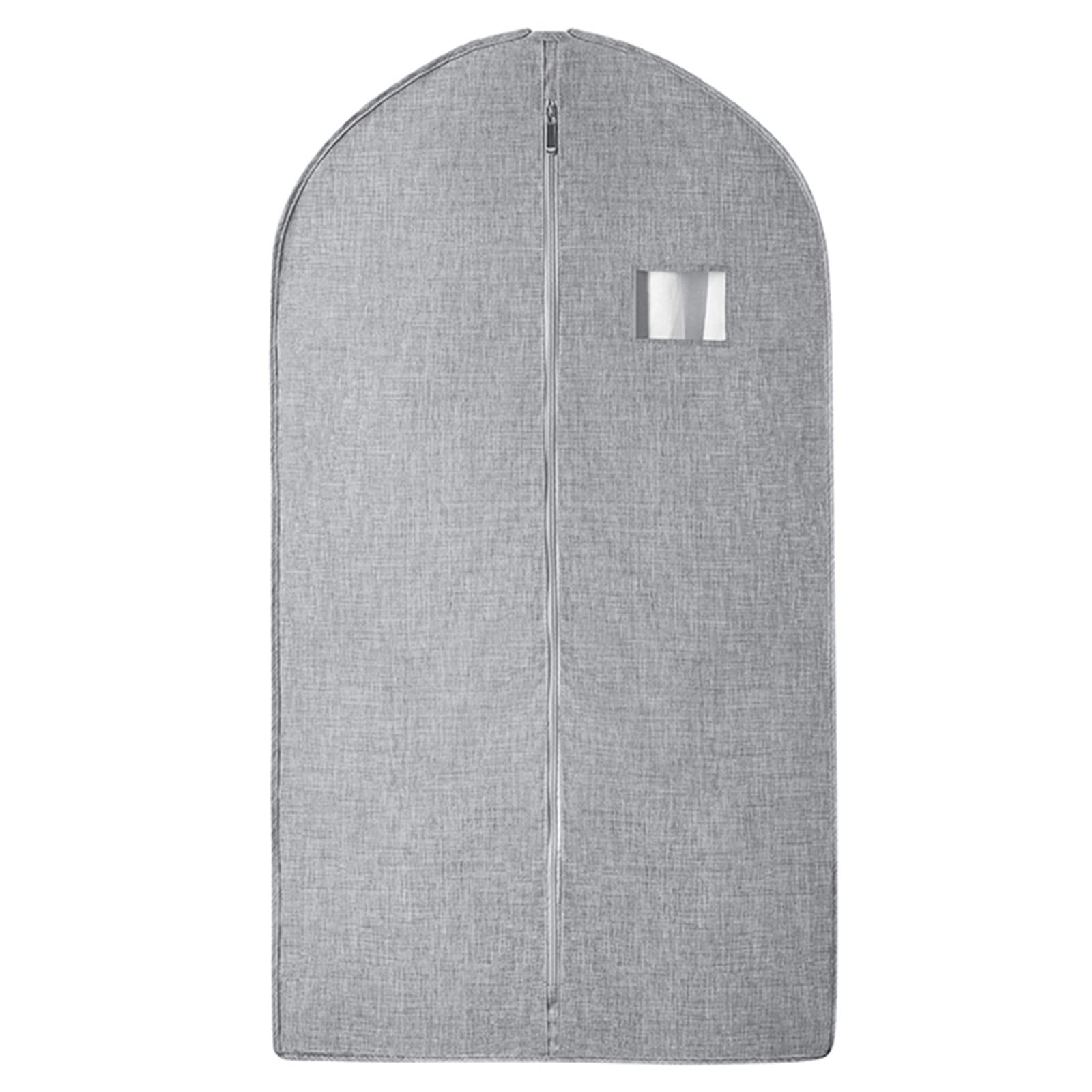 Kleidersäcke, Widen Anzugsäcke for Herren, atmungsaktive Kleidersäcke, Schrankaufbewahrung, Organizer-Abdeckungen mit Reißverschluss und transparentem Fenster, B-130×58cm(Large)