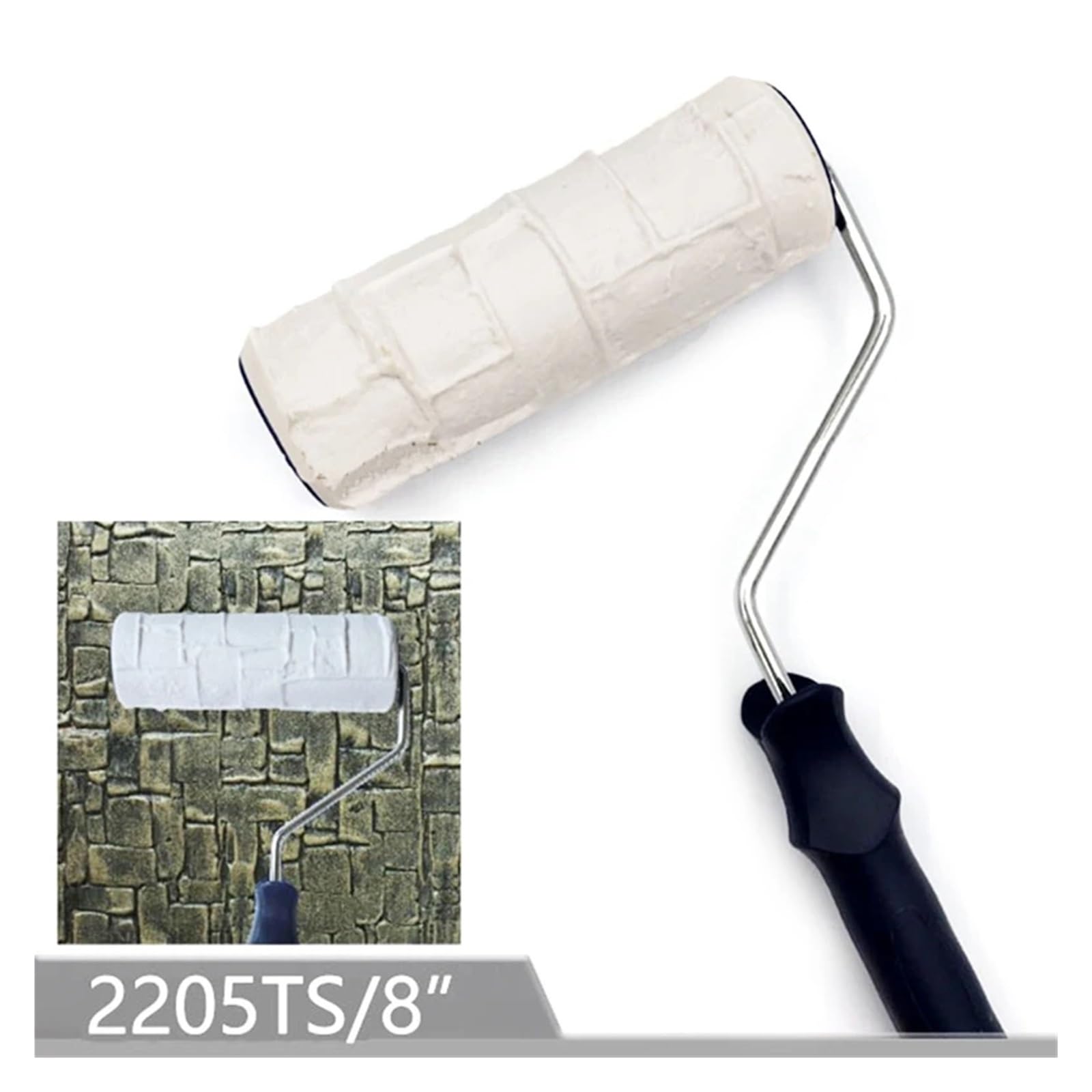 DIY Farbe Präge Roller Kunst Pinsel Bau Werkzeug Ziegel Roller for Wand Farbe Textur Rollende Blume Rolle cuicui