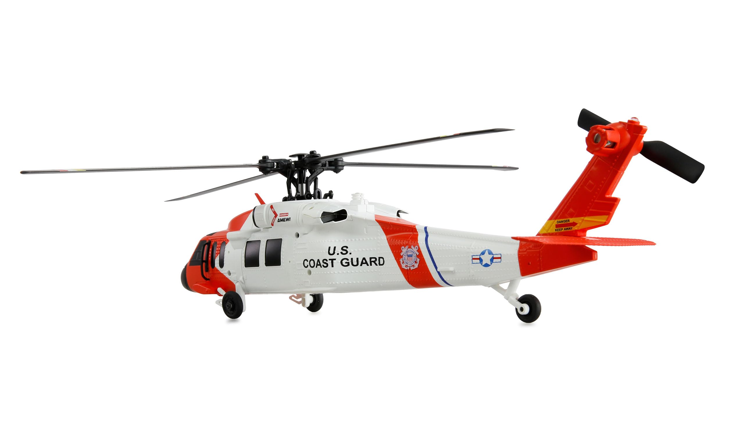 Amewi UH-60L Black Hawk Coastguard - Elicottero brushless 4 canali 6G RTF telecomandato RC