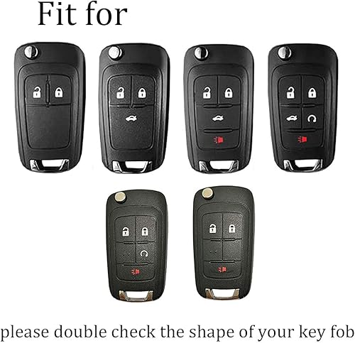 Miniatura 2 de ontto Funda para llavero Buick Flip Remote Case Fit para Chevrolet