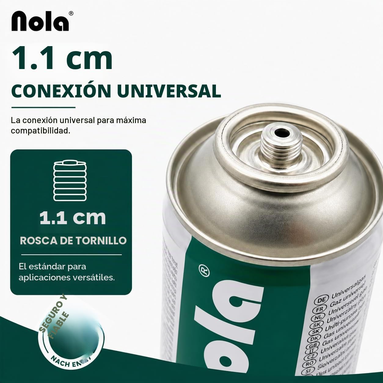 NOLA Quemador de malas hierbas 865 con encendido piezoeléctrico, incluye cartucho de gas de 330 g.