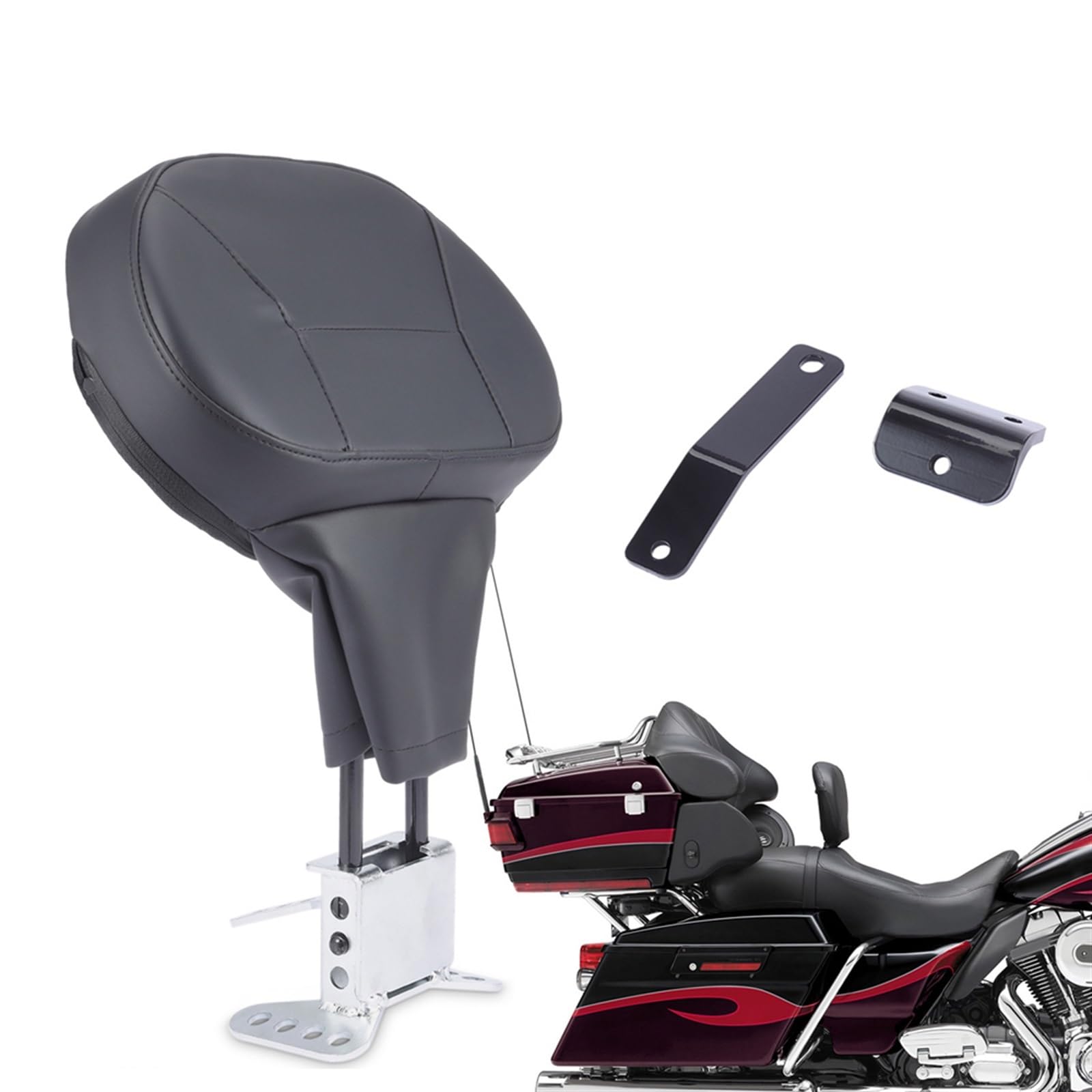 Appui-Dos Enfichable pour Moto Harley Electra Glide FLHT 2009