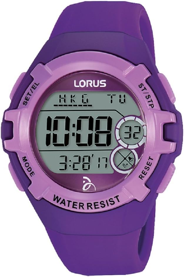 Lorus Unisex-Adult Digital Watch with Silicone Strap R2395LX9