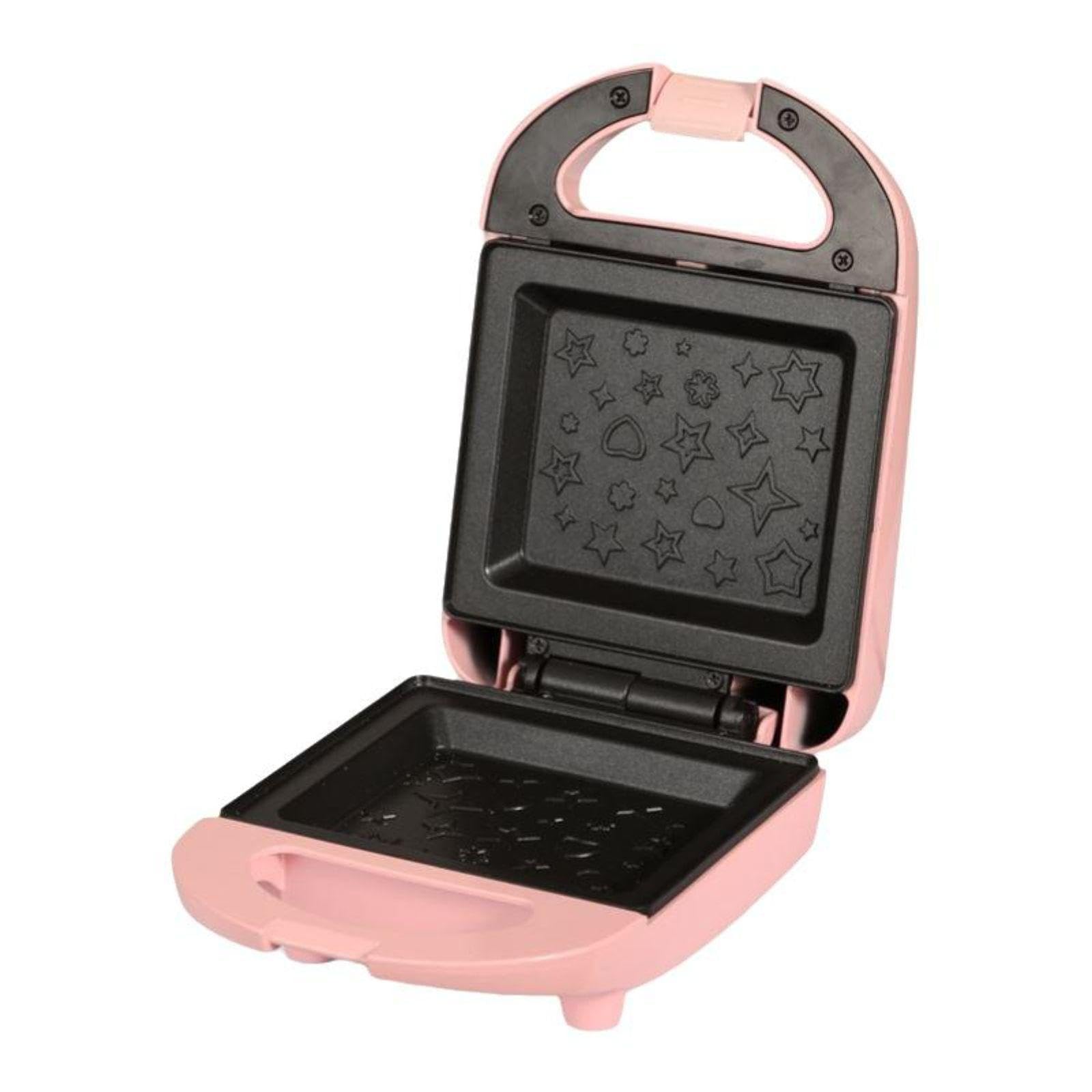 Sandwich Appliance, 110V Multifunctional Breakfast Machine, Non-Stick Bread Heater, Home Kitchen Pink Star Plate-image-38