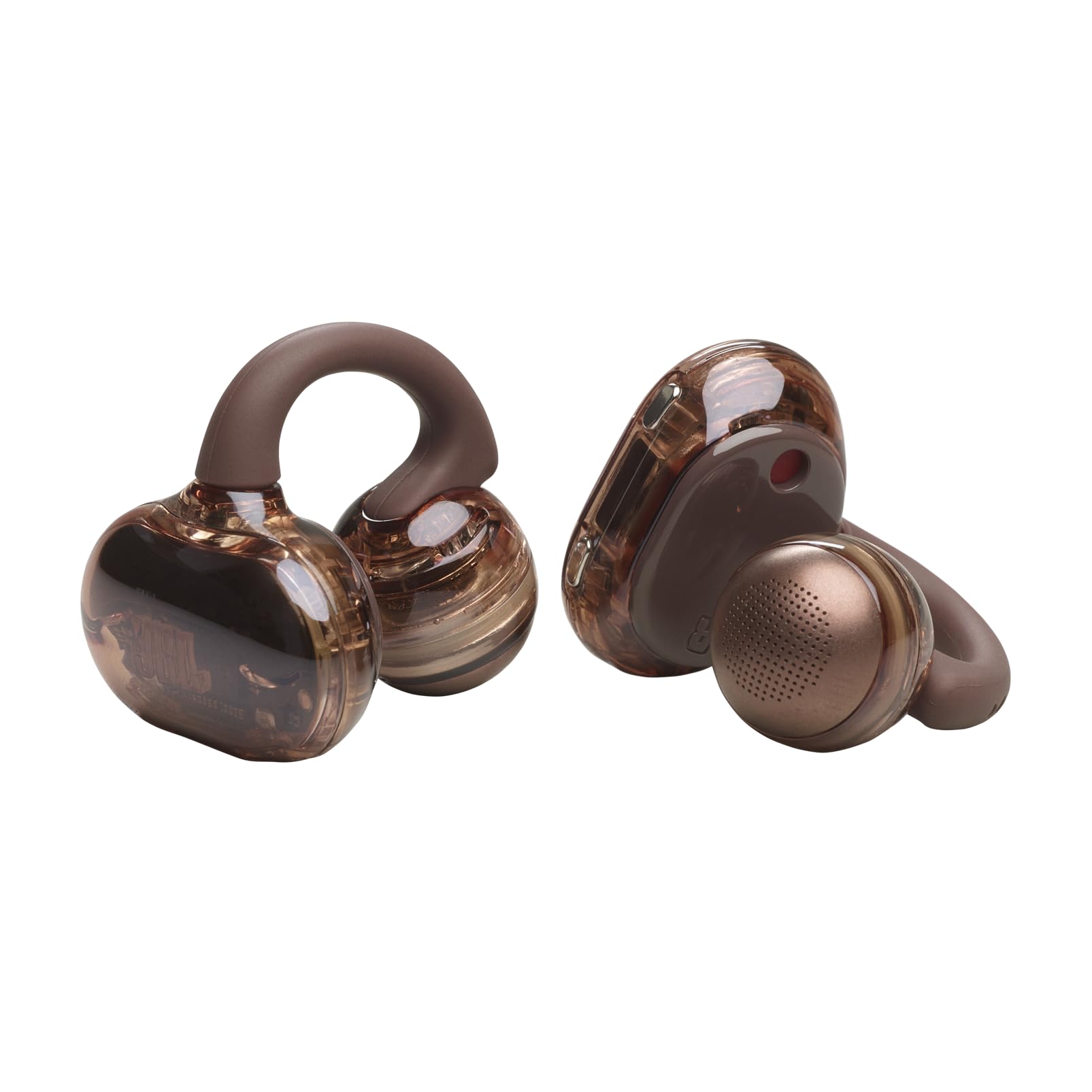 JBL Soundgear Clips, True Wireless Słuchawki, Ghost Copper | Otwartej Konstrukcji, SonicArc Design, do 32 Godzin Działania, Odporne na Wodę i Kurz IP54, Technologia JBL OpenSound