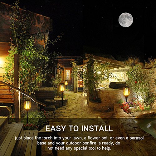 Koopower Solar Flame Torch, 96 Led Solar Lights Outdoor Decorative With Flickering Flame, Waterproof Outdoor Lights For Garden Landscape Yard Pathway Patio(2 Pack) #TOP4