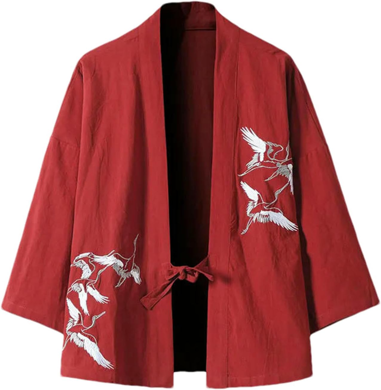 Men Chinese Style Hanfu Cardigan Shirts Men Kung Fu Shirts Kimono Robe Oriental Male Summer Embroidery Tang Suit