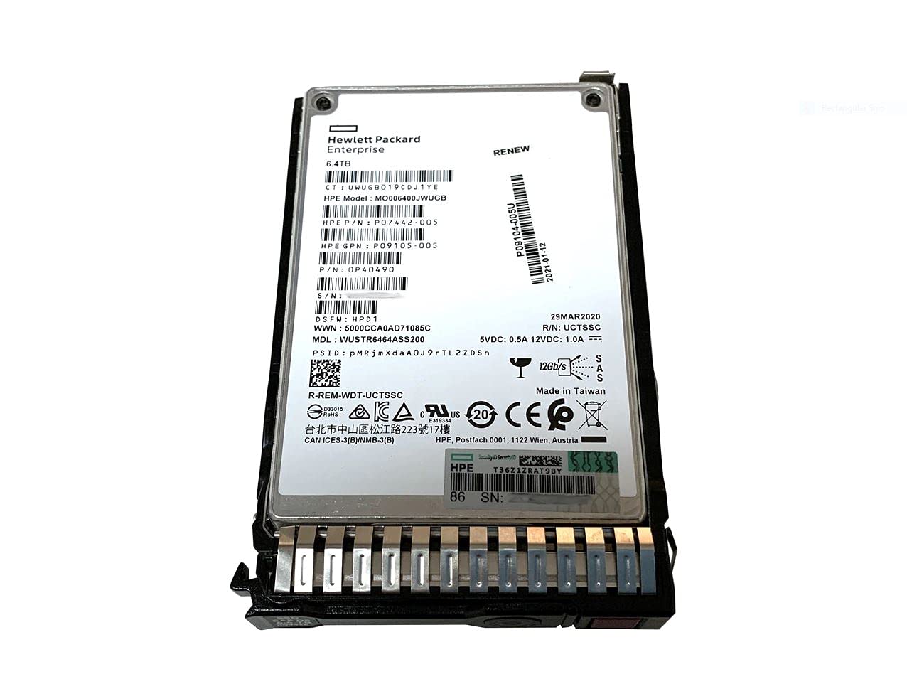 Amazon.com: Hpe 6.4TB Internal Solid State Disk : Electronics