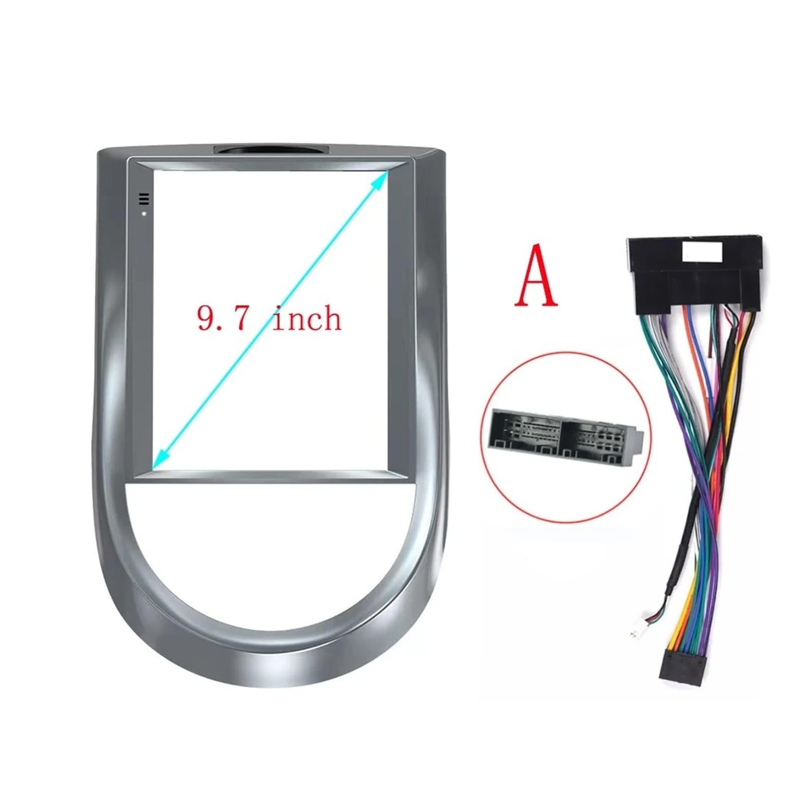 Mascherina Autoradio Cornice Stereo per KIA per Soul 2008-2011 2012 9.7 Pollici 2 DIN Auto Radio Fasce Multimedia Cornice Video Player Navigazione Dvd Pannello Rivestimento