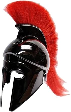 Casco Griego Corintio De Acero | Tamaño Adulto Unisex | Color Latón Envejecido | Para Cosplay, Recreación Histórica