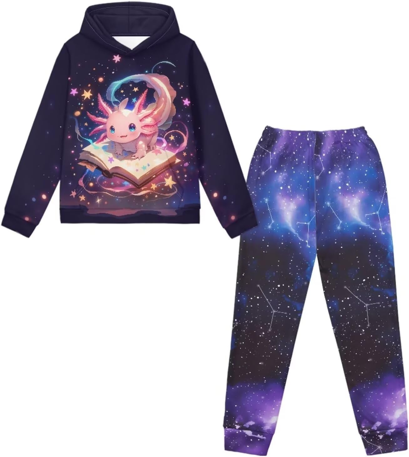 DISNIMO Girls Outfits 2 Piece Hoodies Sweatshirt Pullover and Pants Jogger Sweatpants Fall Winter Clothing Set