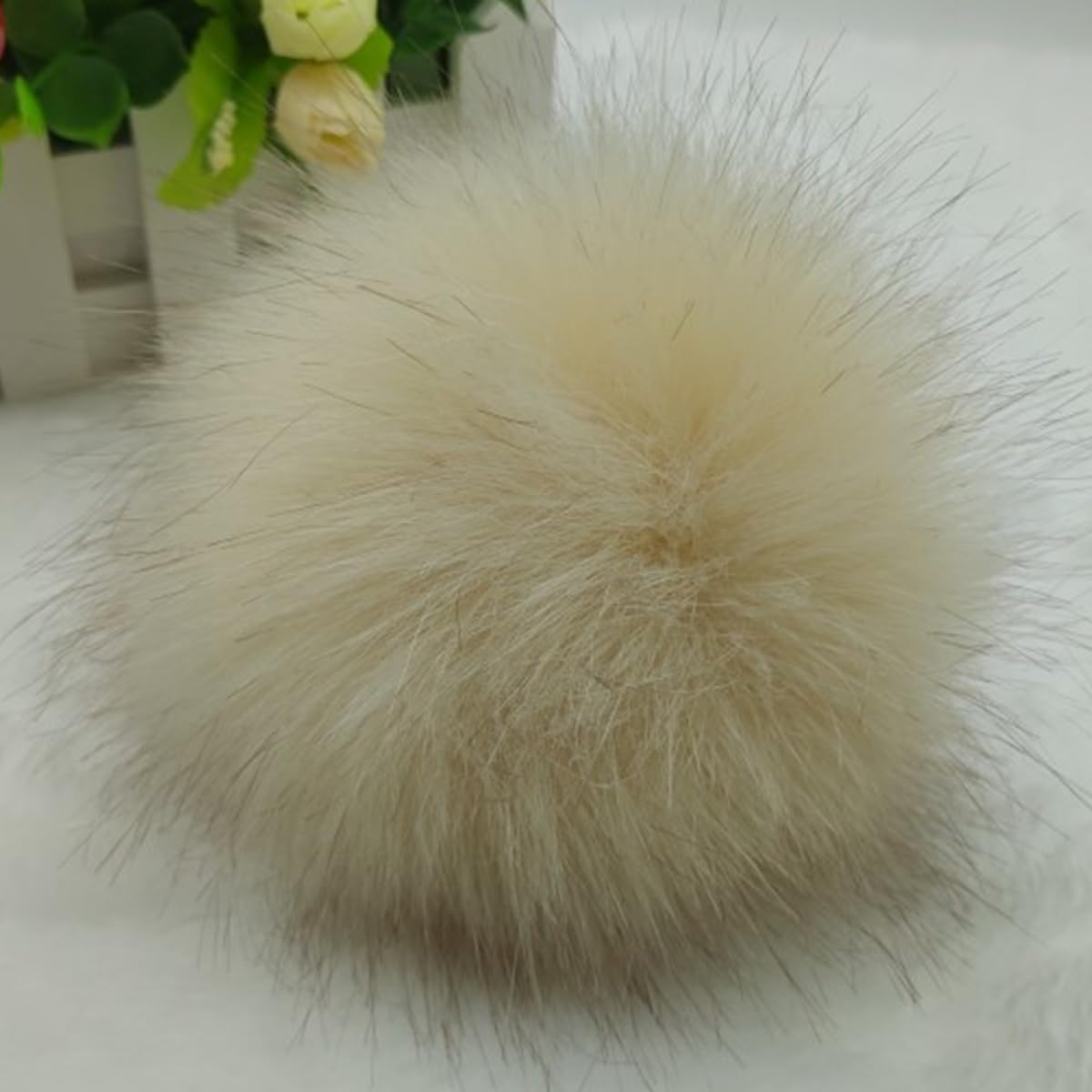 Amazon.com: 12 Pieces Faux Fur Pom Pom Balls Fur Fluffy  display picture 1
