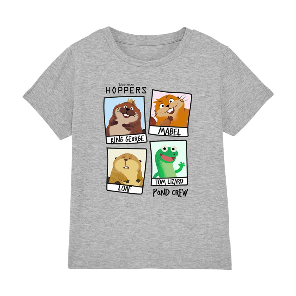 Disney Hoppers Pond Crew Photos Kids T Shirt, Athletic Heather, 5-6