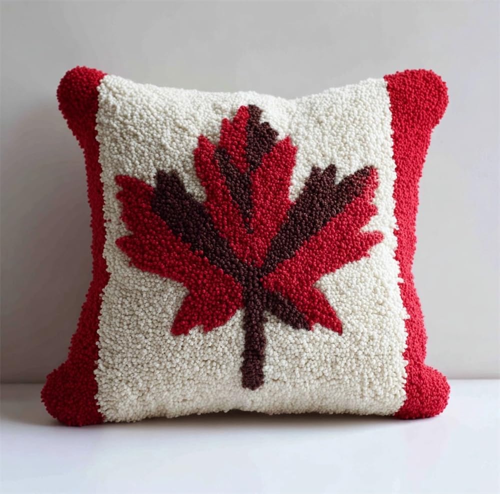 kitphoenix DIY Latch Hook Kit Maple Leaf