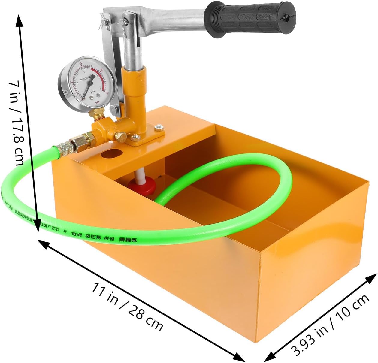 40kg Pressure Test Pump Aluminum Copper Manual Hydraulic Tester
