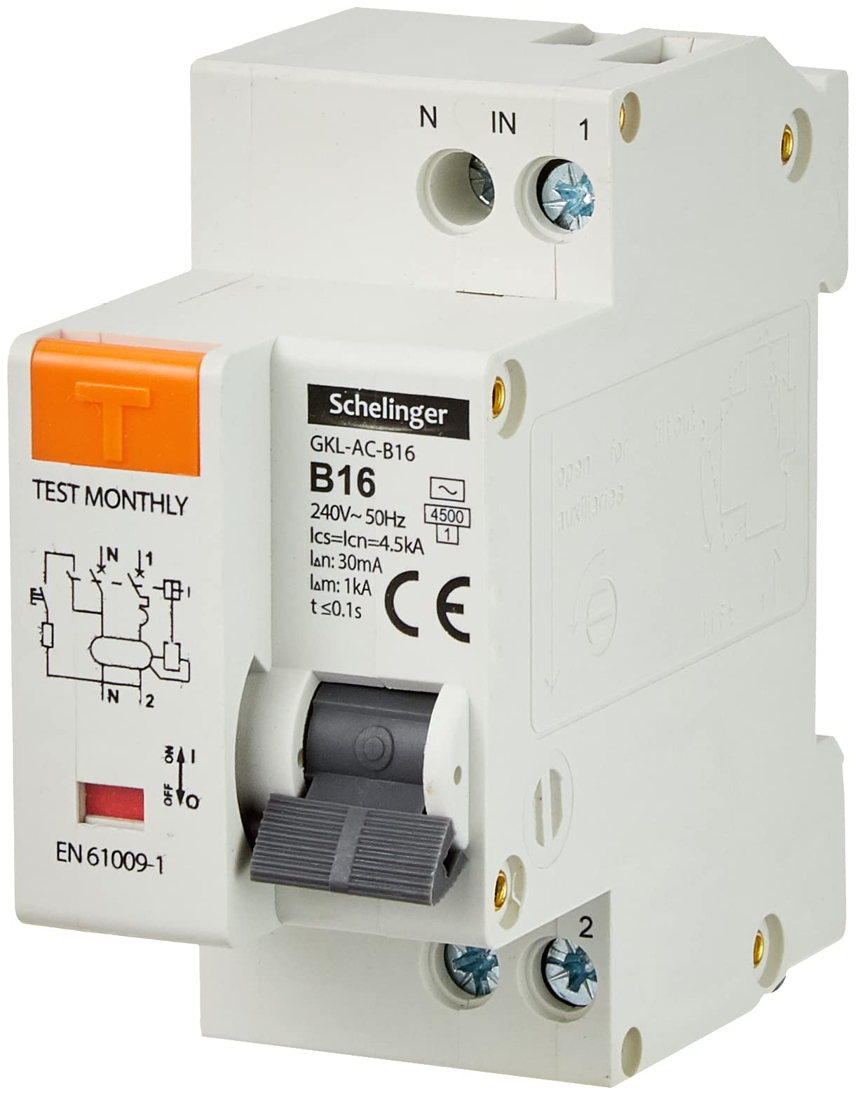 Disjoncteur différentiel GKL-AC-B16 avec coupure automatique pour sécuriser vos appareils