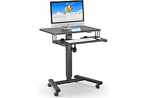 BONTEC Small Desk with Keyboard Tray