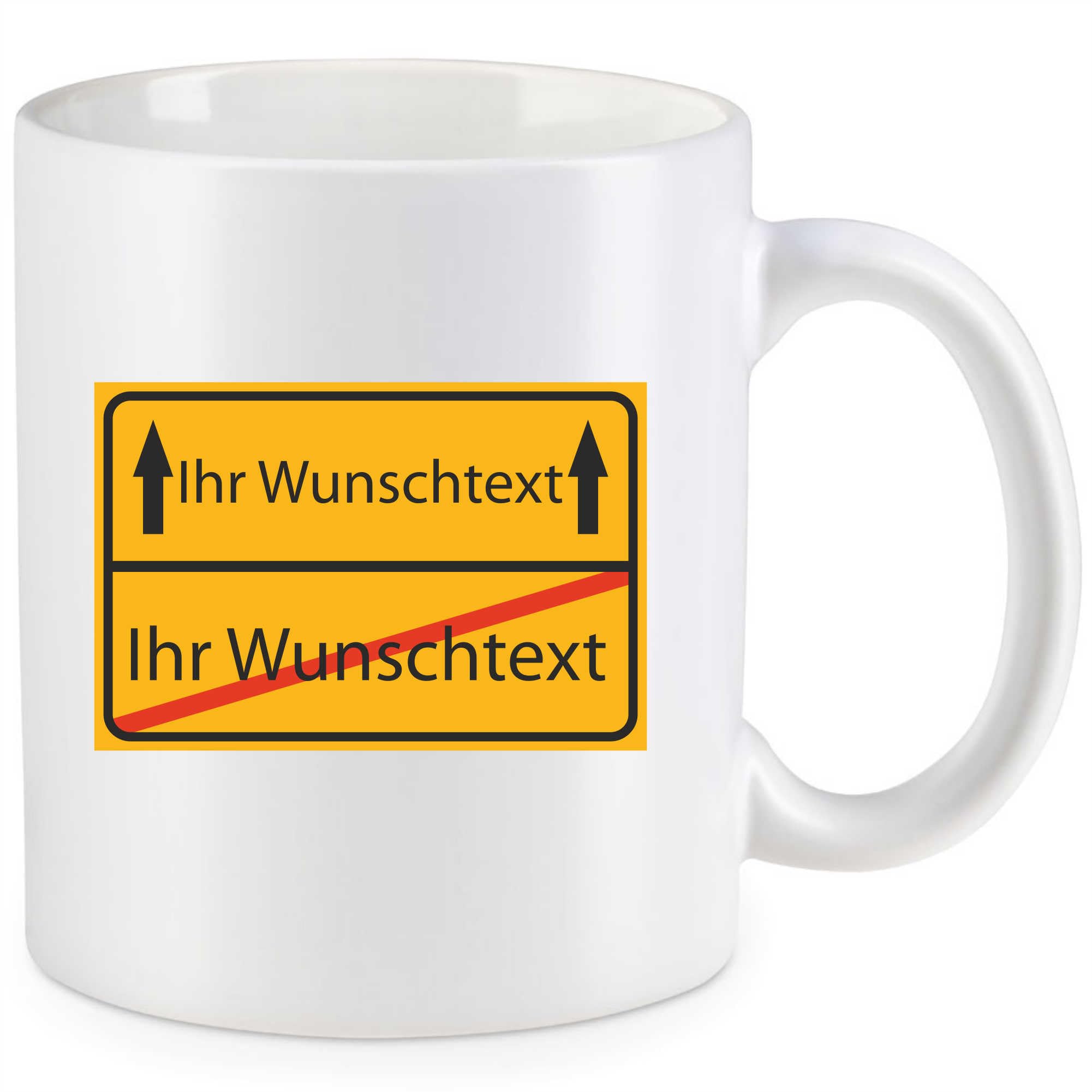 Kiwistar Personalisierte Tasse – Weiß, 330 Ml, Mit Individuellem Text, Z.B. 19 Jahre, Ort, Name