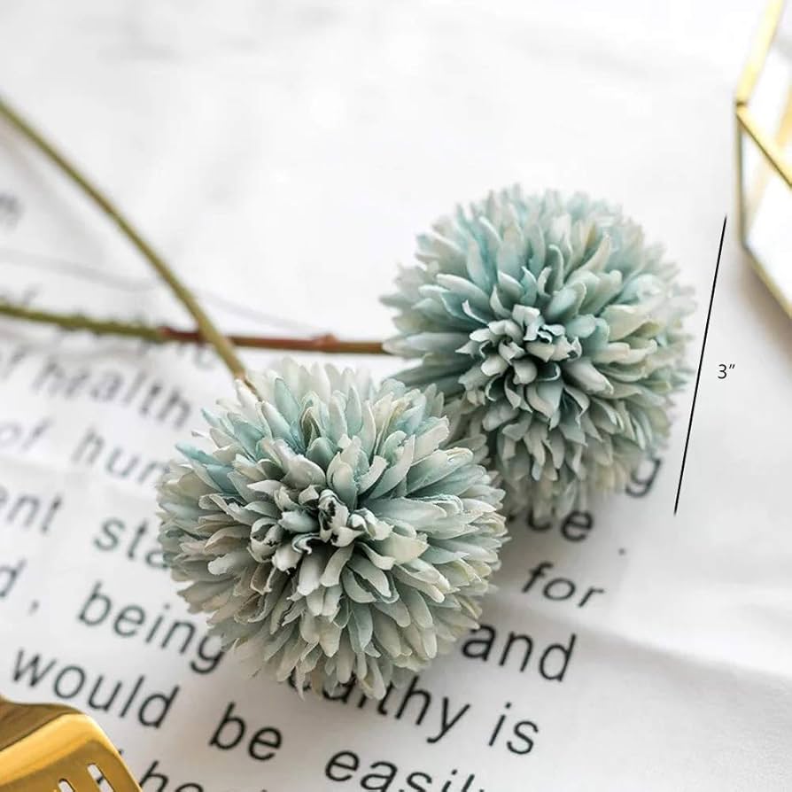 Amazon.co.jp: Riverbyland 造花 ブルータンポポ 6個セット 12インチ x