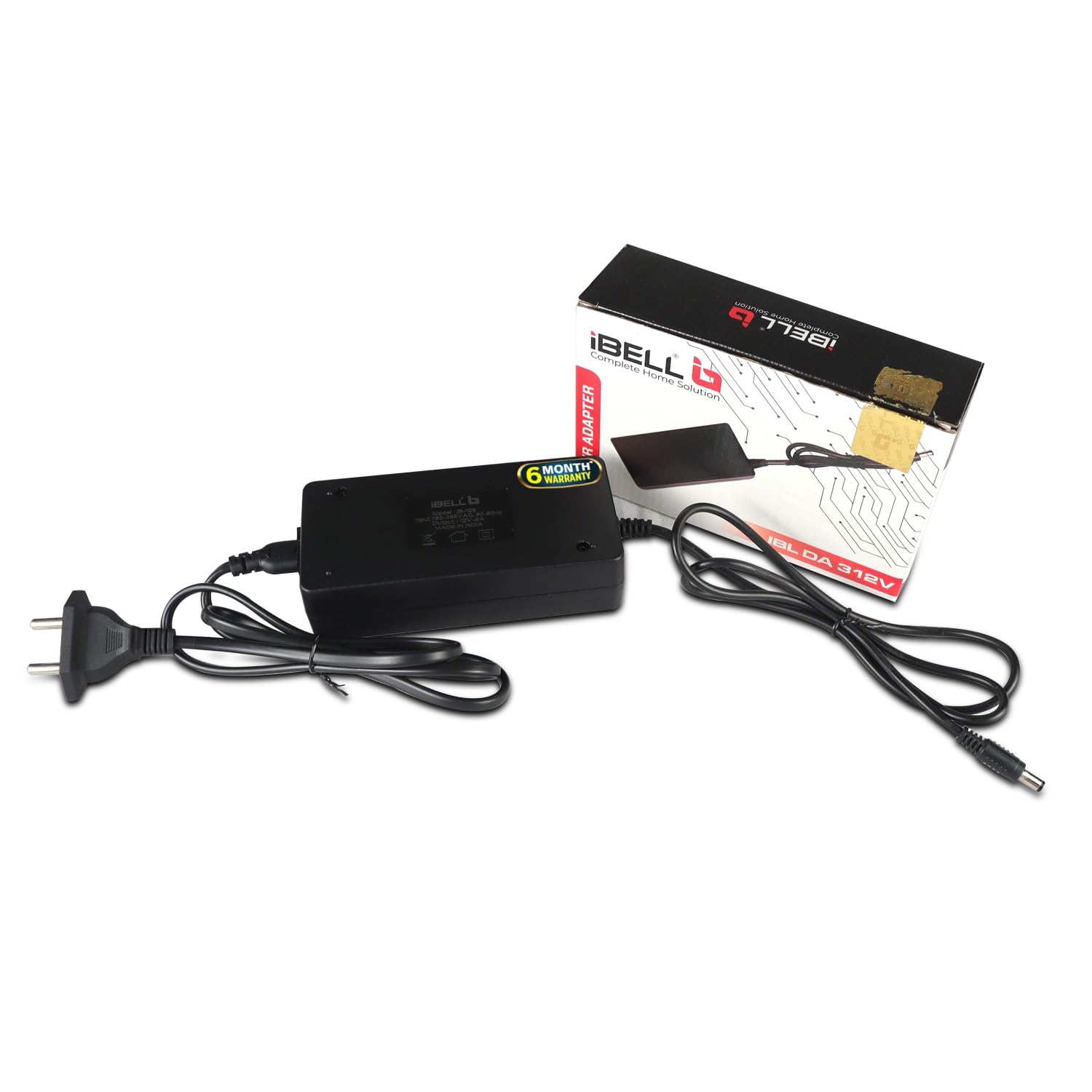 iBELL DA512V DVR Adapter, 12V 5A DC Power Supply, for LCD Monitor