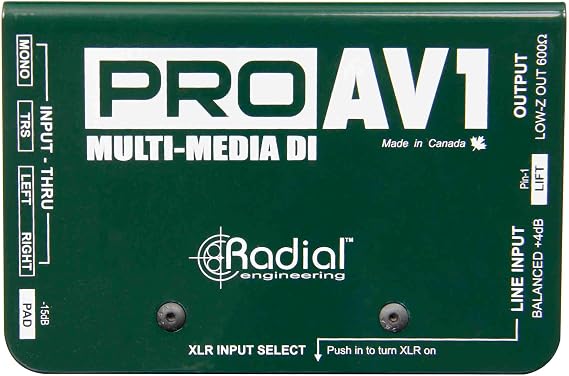 Radial Engineering R8001112 Pro AV1 Direct Box