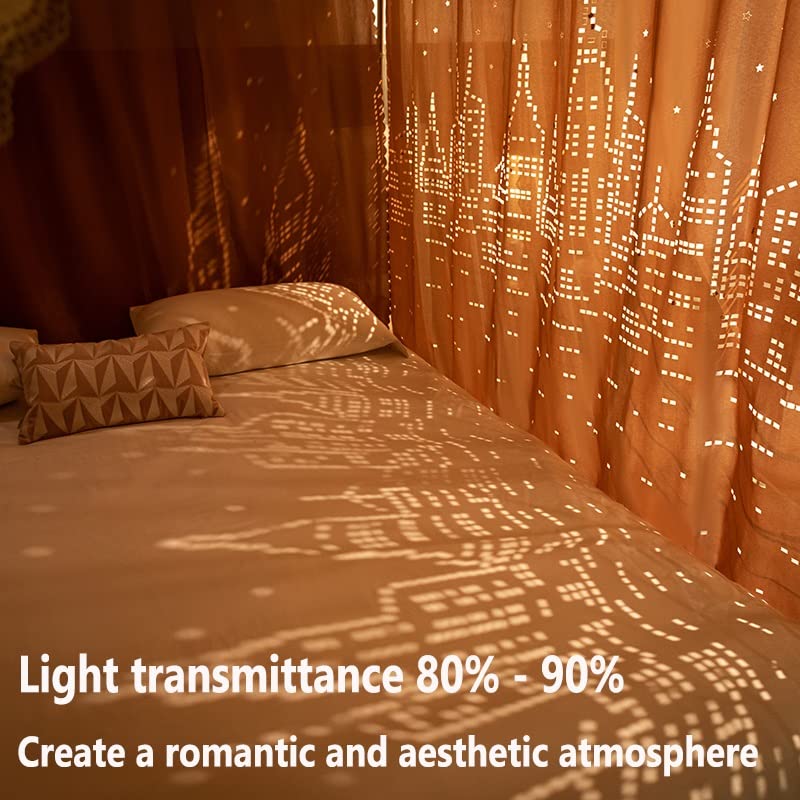 Moustiquaire de lit double efficace contre moustiques et poussière
