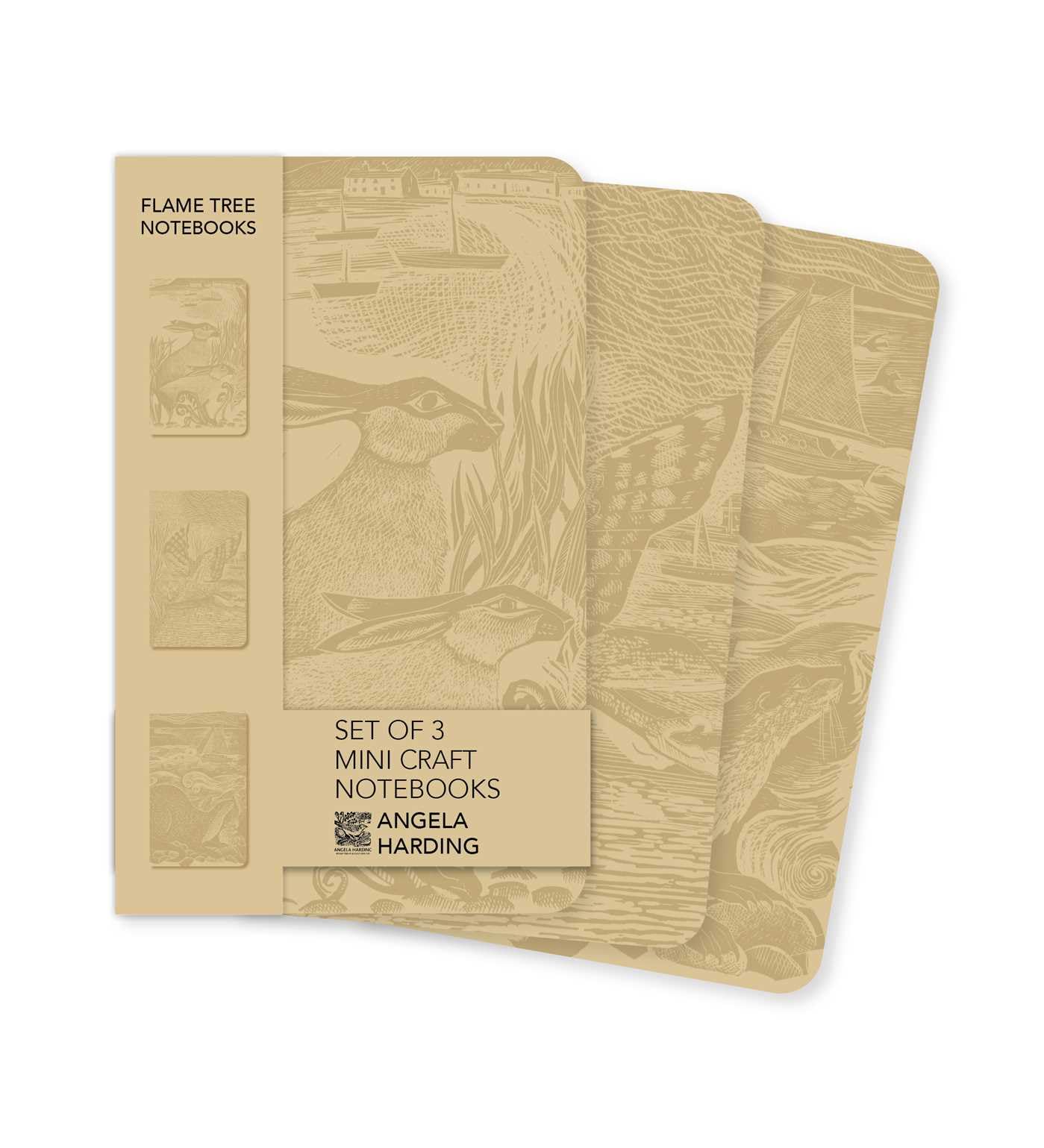 Angela Harding Set of 3 Mini Craft Notebooks (Mini Craft Notebook Collections)