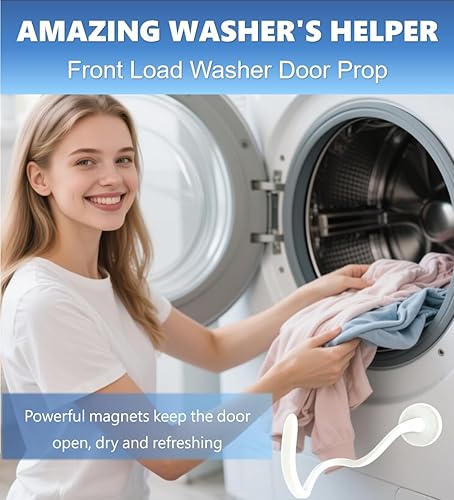 Miniatura 2 de Accesorio para puerta de lavadora de carga frontal, base grande de 2.6 pulgadas, accesorio magnético para puerta de arandela que evita olores,