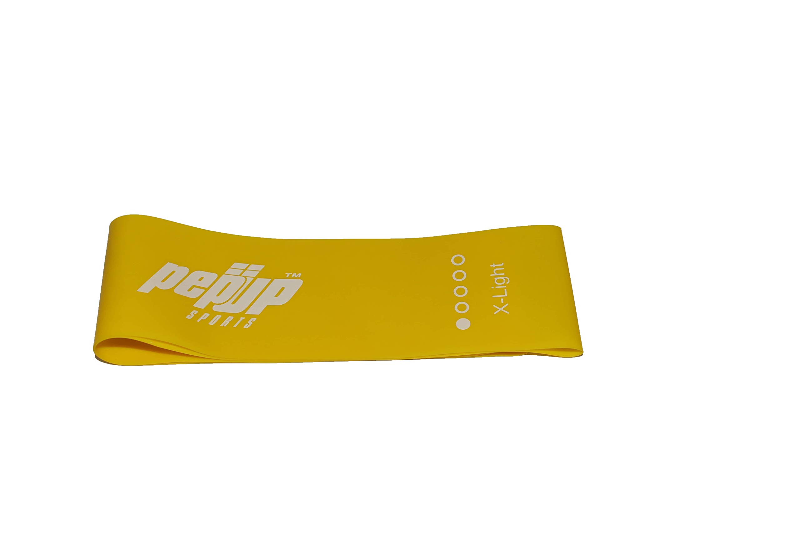 Pepup Exercise Resistance Loop Bands Rubber for Workout, Home Fitness, Athletic Training, Stretching, Physical Therapy, Yoga, Yellow - Extra Light (B07VTP9111) Amazon Price History, Amazon Price Tracker