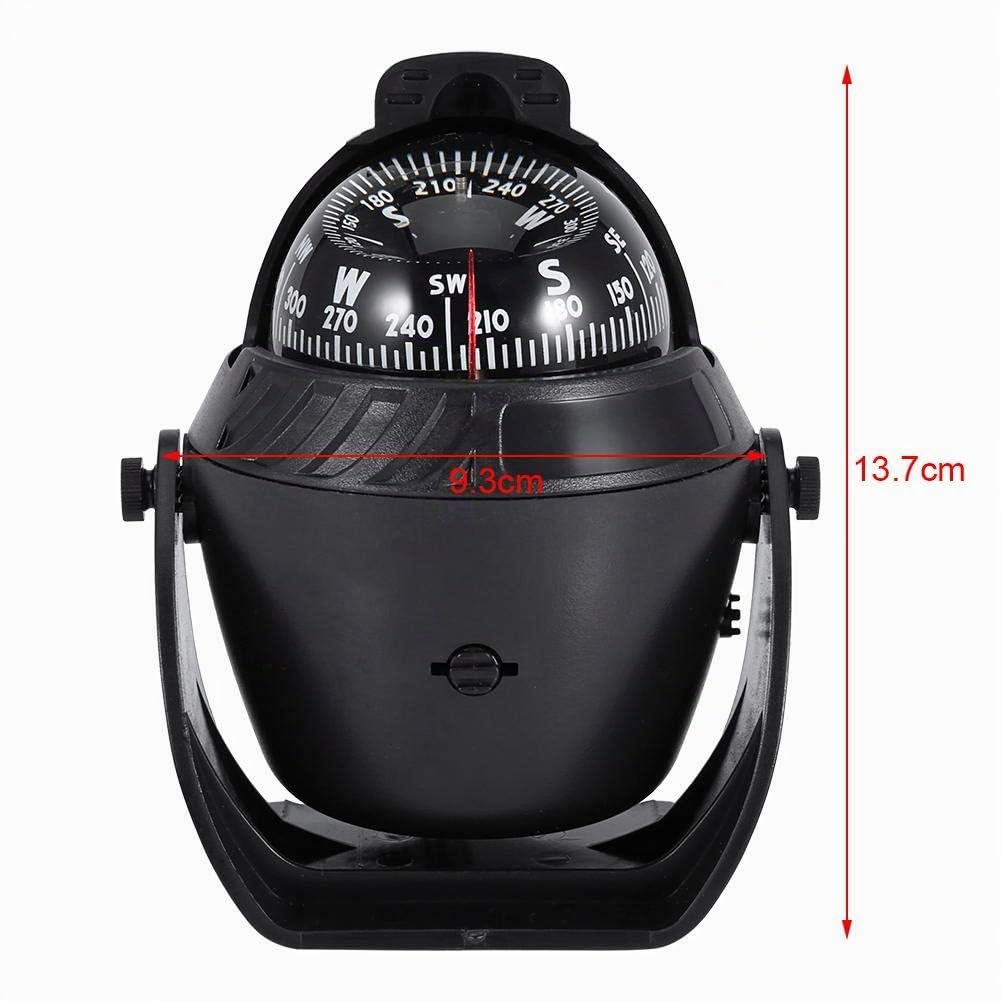 rundumlicht led Boot,Boot Kompass Navigation Kugelkompass Bootskompass, Hochpräzise Auto Boot Marine Kompass Led Licht Schwenkkompass Navigation Elektronischer Kompass Für Marine Auto