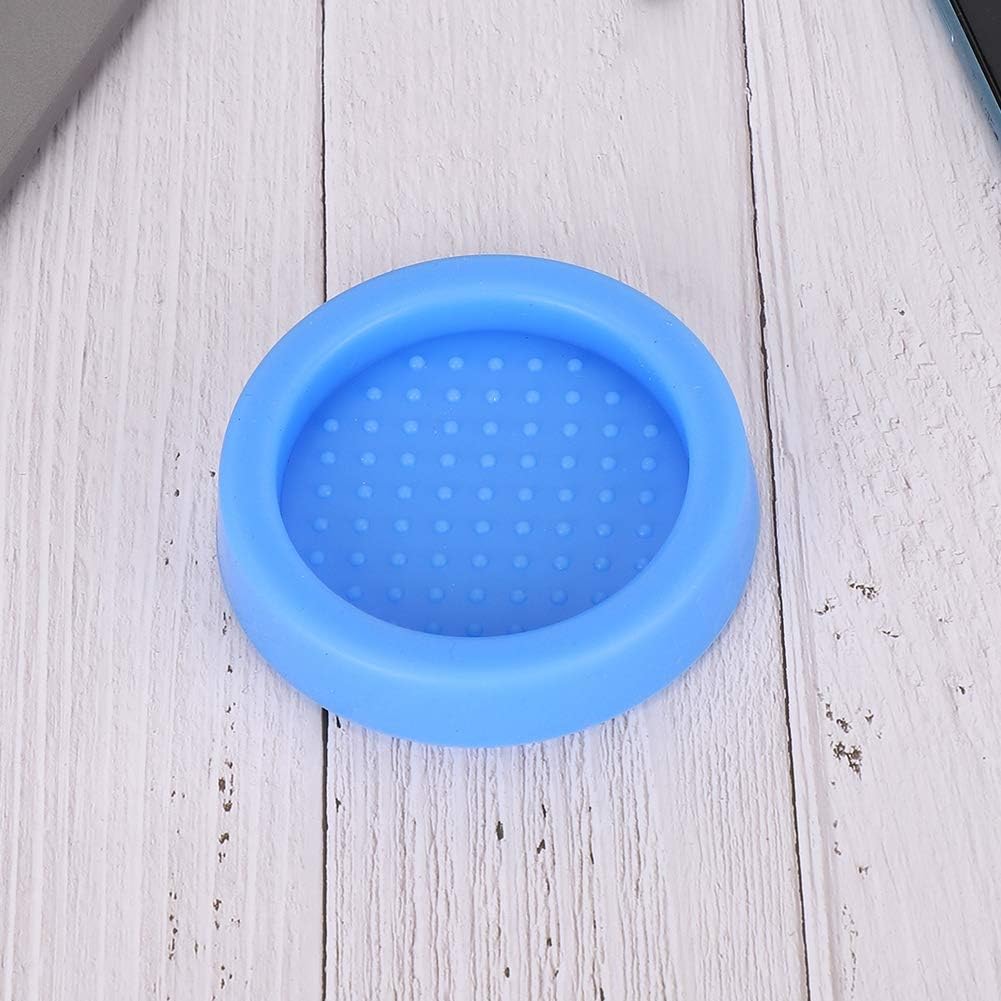 Coffee Tamper Mat, 60mm Inner Silicone Coffee Tamper Mat Lightweight Non Slip Small Coffee Tamper Pad for Kitchen Bar Coffee Shop(Blue)