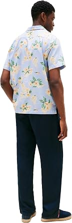 Tommy Hilfiger Men's Short Sleeve Lightweight Button Down Shirts in Regular Fit, Men's Casual Button Down Summer Shirts