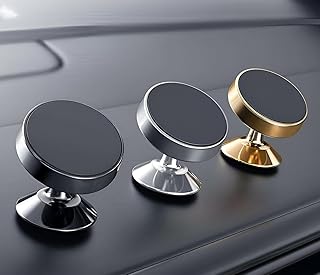 Car Mount - Experience hands-free access to your smartphone with this magnetic dashboard mount, designed for seamless compatibility with iPhone 12 Pro, 12, 12 mini.