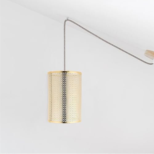 Miniatura 4 de Uonlytech Pantalla de lámpara de ratán E27E14, cubierta de lámpara de barril, cubierta de lámpara tejida, repuesto para lámpara colgante, cubierta