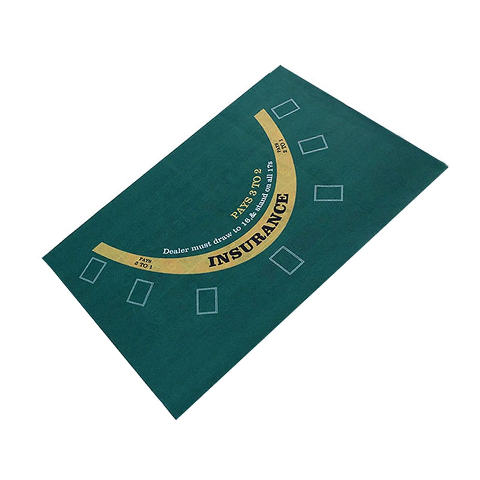 Mantel de Juego de Doble Cara, tapete de diseño de de Doble Cara, tapete de Mesa Disponible en Blackjack, Mantel de reuniones nocturnas, Fieltro de Mesa de Ruleta de Dados, tapete de Tela Verde
