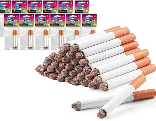 Cigarrillos falsos, cigarrillos falsos de 3.25 pulgadas (paquete de 24), humo de soplo, cigarrillos de imitación con un aspecto realista