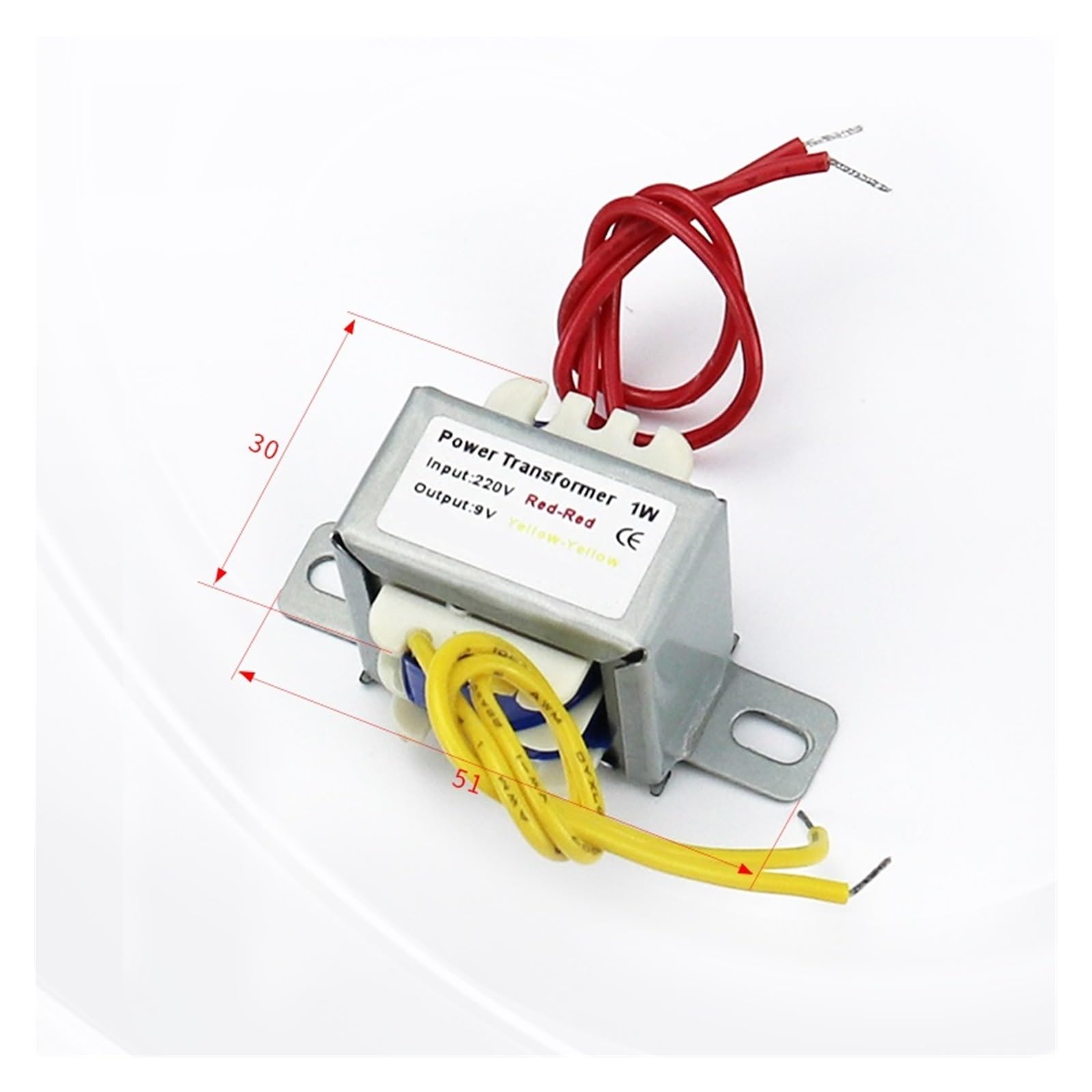 Trasformatore Alimentazione EI 1W - Input 220V 50-60Hz, Output AC6V-24V, Nucleo In Rame - Foto 6