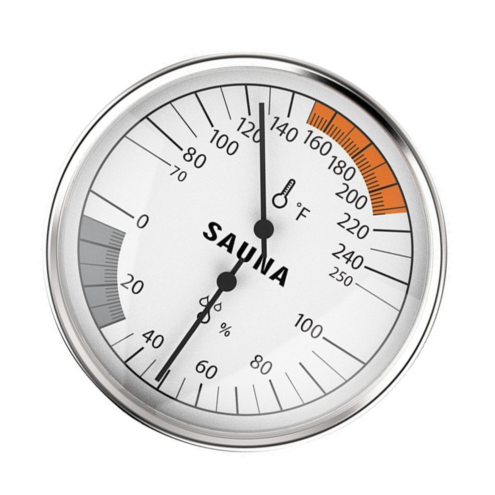Tsophreniq Professional Sauna Room Thermometers Hygrometer Alloy Glass Accurate Humidity Monitor for Thermometers Hygrometer