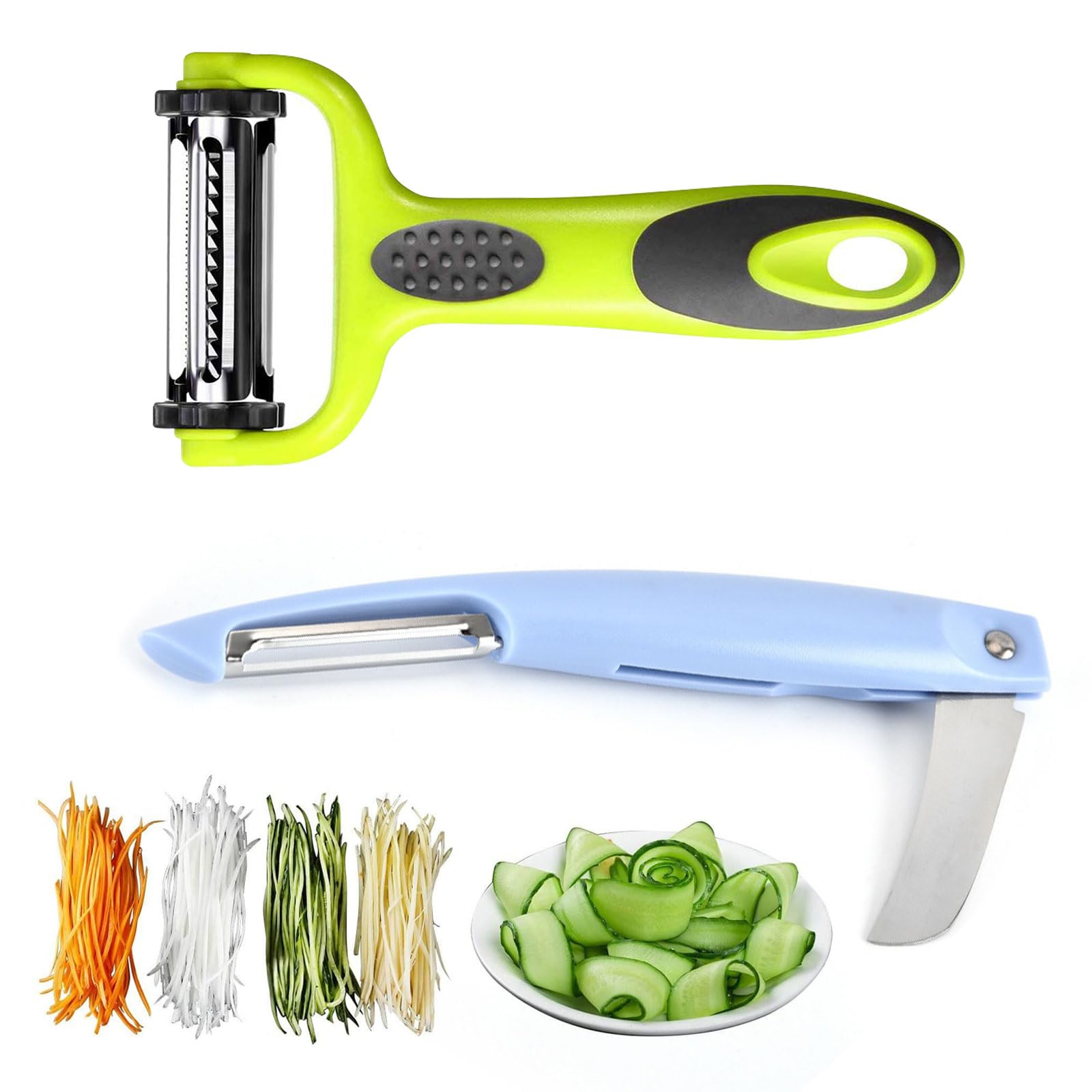 Pelapatate Professionale 3 In 1 - Pelaverdure Multifunzione Con Lama Rotante, Per Patate, Carote E Frutta - Foto 7