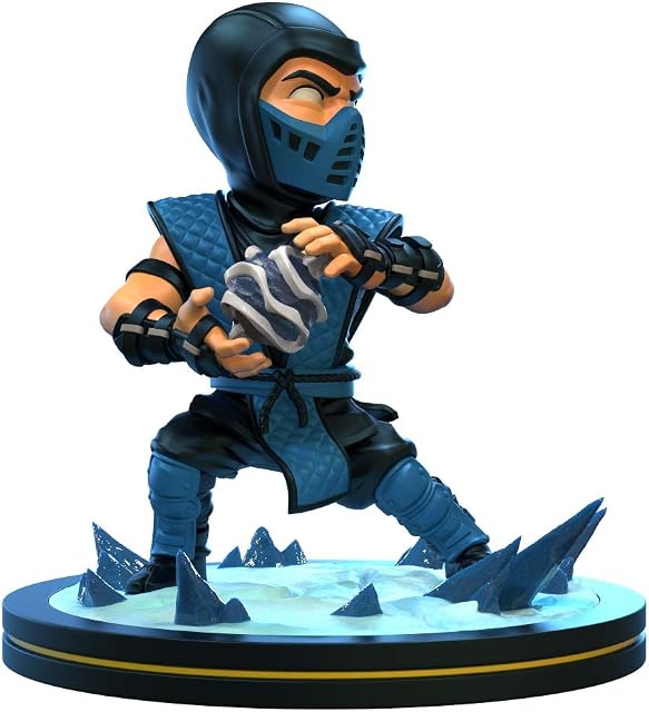 MORTAL KOMBAT Quantum Mechanix Sub-Zero Q-Fig Figure, Blue, One Size
